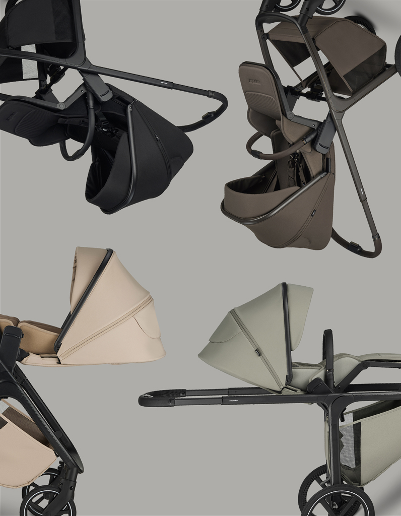 EASYWALKER Kočárek kombinovaný Zoey Chestnut Brown + CYBEX Aton B2 i-Size + základna